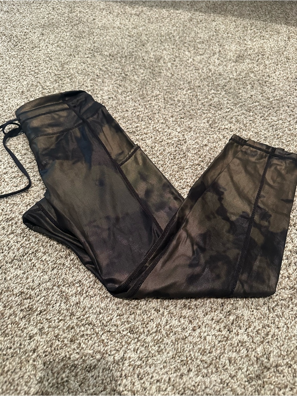 Zyia Bronze Hendrix Metallic Leggings